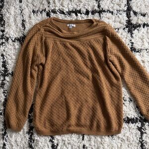 Croft & Barrow Women's Tan Cowl Neck Sweater